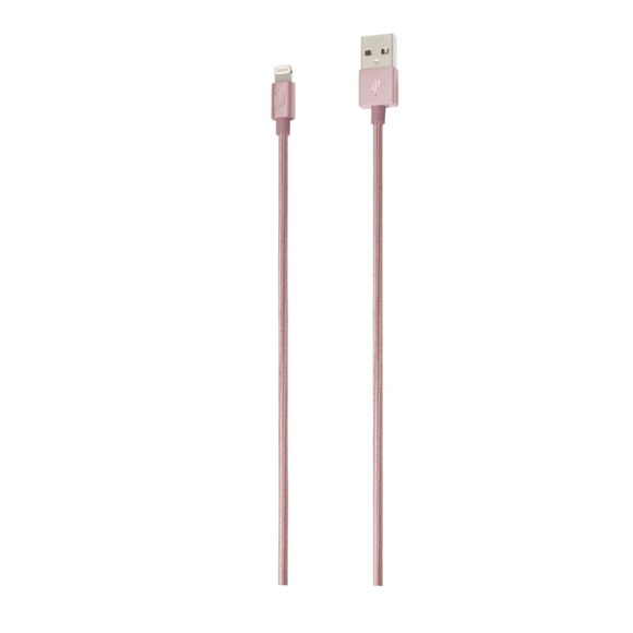 iStore Lightning Charge Cable 4 Foot / 1.2 Meter Rose Gold Charge & Sync Cable - Picture 2 of 7